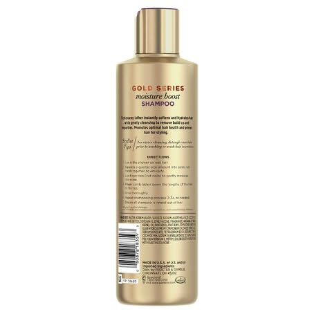 Unscented Pantene Gold Series Moisture Boost Shampoo 9.1oz 2-Pack