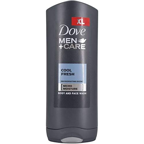 Dove Men Care Body & Face Wash, Cool Fresh - 13.5 Fl Oz / 400 mL X 6 Pack Case, Made in Germany