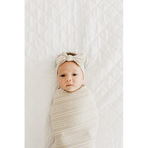 Copper Pearl Baby Bows: Stylish Headbands for Baby Girls, Premium Soft and Stretchy Baby Headbands, Perfect for Newborns, Trendy Designs - Clay