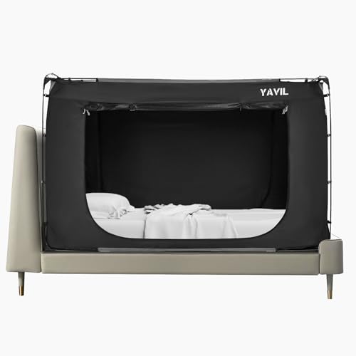 Queen Bed Tent Canopy for Kids and Adults - Indoor Privacy Sleep Tent, Blackout, Queen Size