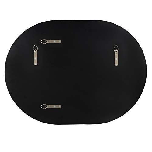 Kate and Laurel Mid-Century Gold Oval Mirror 18x24 - Entryway & Living Room Decor