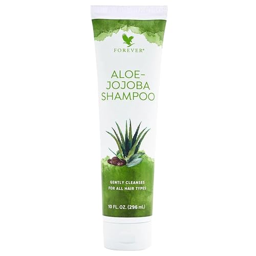 Aloe-Jojoba Shampoo - Nourishing Hair Cleanser with Aloe Vera & Jojoba Oil, 10 Fl Oz - Pack of 1