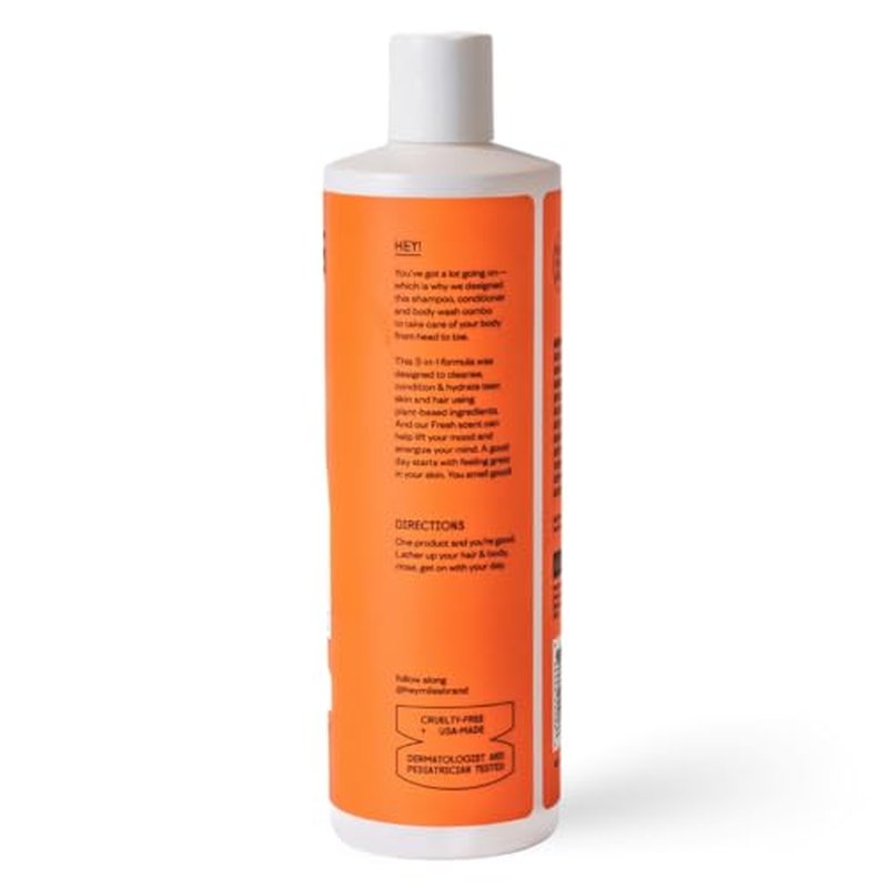 Miles 3-in-1 Body Wash - Fresh Scent - 16 oz