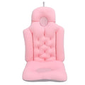 Bathtub Cushion Bathtub Pillow Soft Breathable Folding Headrest Back Support Bath Pillow Cushion for Adults Spa(Pink)