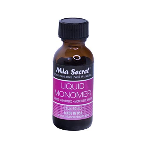 1 oz Mia Secret Liquid Monomer - Professional Acrylic Nail Liquid for Acrylic Powder - EMA monomer - Nail Monomer liquid - ema monomer acrylic nail liquid