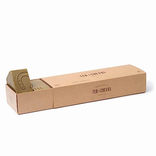 Fer ? Cheval Authentic Savon De Marseille Soap Bar, Olive Bar Slices 6 pieces 1 kg/35.5 oz, Natural Plant-Based, Hypoallergenic Cubes with French Olive Oil