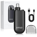Yonune SYFUO Nose Hair Trimmer for Men,Portable Painless Ear and Nose Hair Trimmer USB Rechargeable,Nose Trimmer Women with 9000 RPM,360¡Æ Rotating Waterproof Dual Edge Blades(Black)