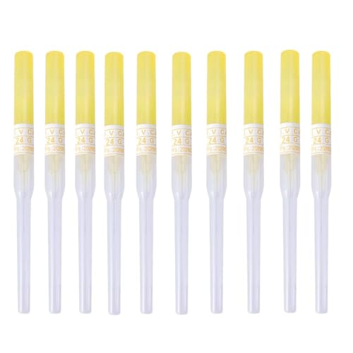 SUMPIGGER 50Pcs 24G Piercing Needles for Ear Nose Body Tattoo Kit