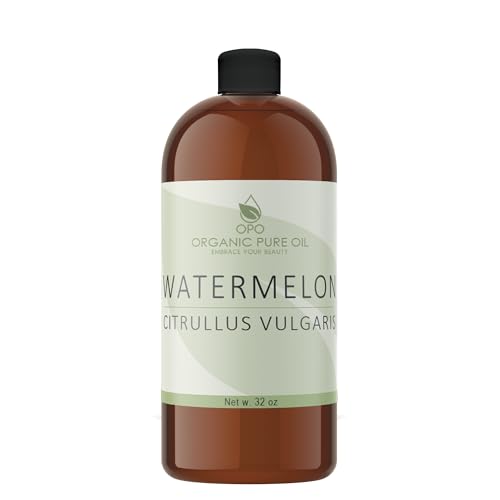 OPO Watermelon Seed Oil 32 oz - 100% Pure, Cold Pressed, Unrefined Carrier Oil