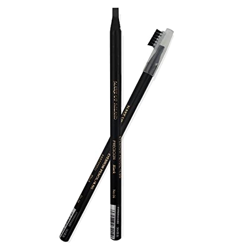 Guapa Microblading Eyebrows Pencil Waterproof Pull Cord Peel-off Brow Pencil Set for Marking, Filling and Outlining, Tattoo Makeup and Permanent Makeup Eye Brow LIner Beauty (5pcs, Black)