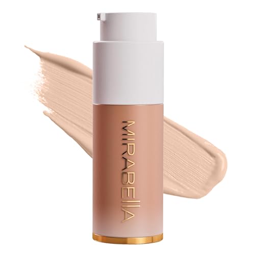 MIRABELLA - Invincible for All HD Liquid Foundation, Moisturizing Face Products for All Skin Types, Full-Coverage Lightweight Foundation Makeup, Moisturizing & Hydrating Beauty Care, Light L110