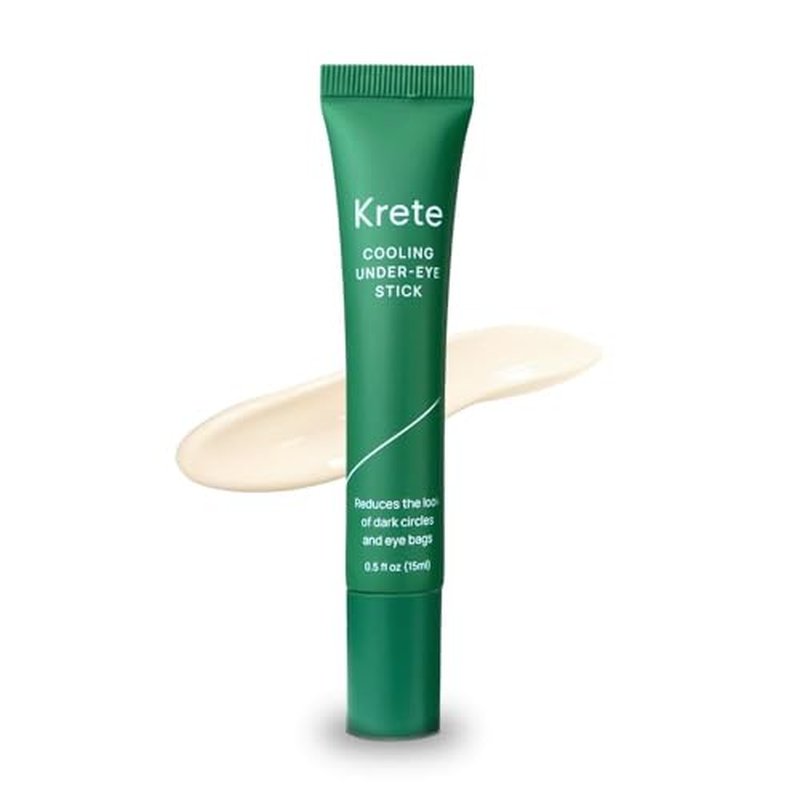 KRETE Cooling Under-Eye Stick with Liposomal Caffeine and Tripeptide-5 - Helps with Dark Circles and Puffiness, Vegan & Cruelty-Free, 15ml