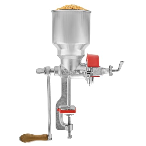 Victoria Manual Cast Iron Grain Mill 2400g with High Hopper - Durable Hand Grinder