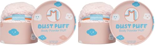 Megababe Oversized Dust Puff Applicator - 6x3 Inch Powder and Makeup Tool - Pack of 2