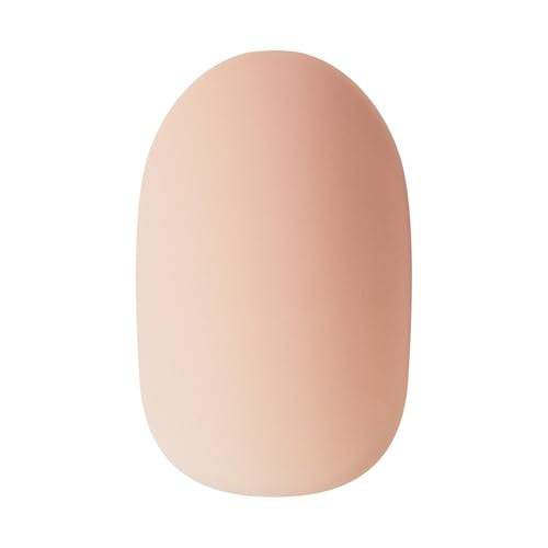 KISS imPRESS Design Press On Nails Short, Evanesce, Beige, Oval, 30 Count