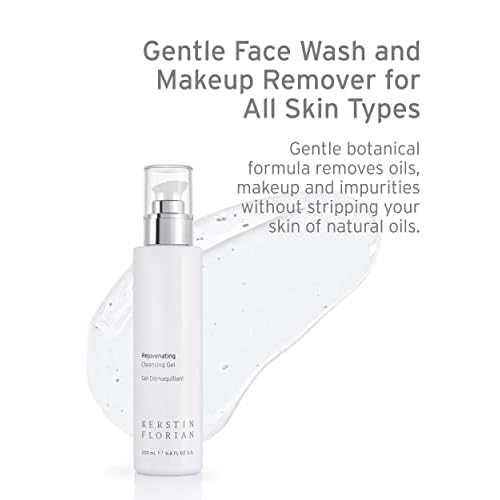 Kerstin Florian Rejuvenating Cleansing Gel | Gentle Face Wash and Makeup Remover for All Skin Types (6.8 fl oz)