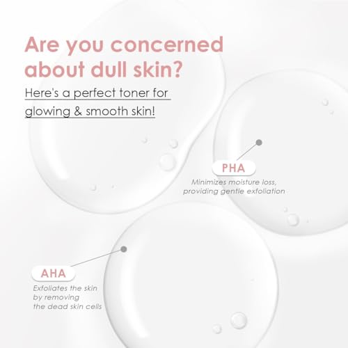 glowiest AHA PHA Gentle Exfoliating Toner for Daily Use ? Hydrating, Pore-Refining, Sensitive Skin Friendly (Peekaboo Skin Perfecting Toner)