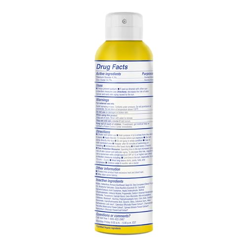 Mineral Sunscreen Spray SPF 50 for Sensitive Skin - Water Resistant Broad Spectrum Baby & Family Sun Protection - 6 fl oz
