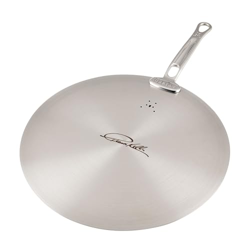 Universal Stainless Steel Lid for Pans - 12.5 Inch Cookware Cover