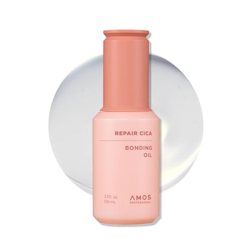 AMOS PROFESSIONAL Repair Cica Bonding Hair Oil with Cica Protein - Bonding Technology for Split Ends & Breakage - Bonding Oil - 3.3 fl oz