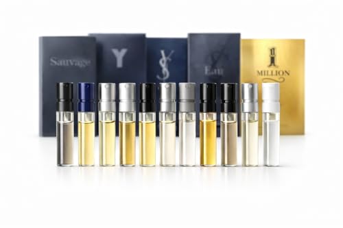 Men's Fragrance Sample Set - 8 Designer Cologne Vials for Travel & Testing