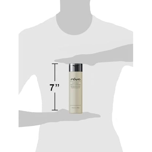 Raya Glycolic Mud Facial Cleanser with AHA 8 oz (G-103) | Exfoliating pH Balanced Facial Cleansing Fluid for Non Sensitive, Dry and Combination Skin | Made with Alpha Hydroxy Acid and Volcanic Mud