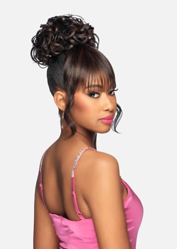 Vivica A. Fox BPB-HEAVEN Hairpiece with Bangs & Spiral Curls - Dark Brown