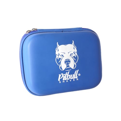 Skull Shaver Pitbull Travel Case - Protects Pitbull Series Electric Shavers & Accessories - Blue - Without Flex Cushion, Blue, L, Without Flex Cushion