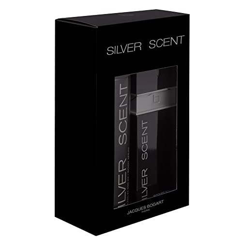 Jacques Bogart Silver Scent Men Gift Set 2 Pack - 3.33oz EDT & 6.66oz Body Spray