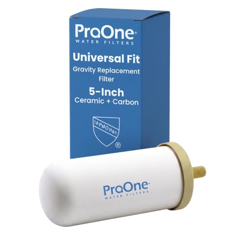 ProOne G-Series 5-Inch Gravity Water Filter Replacement - Microplastics Lead PFAS - 1 Pack
