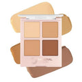 Mineral Fusion Makeup Cream Concealer Eye Palette Quad - 4 Warm to Dark Shades - Decadence - Blemish Concealer & Under Eye Brightener - With Vitamin C & E - Hypoallergenic
