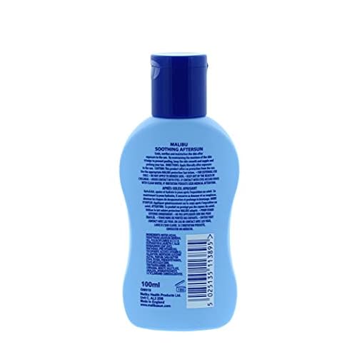 Malibu After Sun Lotion 3.4 fl oz ? Cooling Aloe Vera & Vitamin E Moisturizer for Sunburn Relief, Hydrating Post Sun Care for Face & Body, Fast-Absorbing, Made in UK