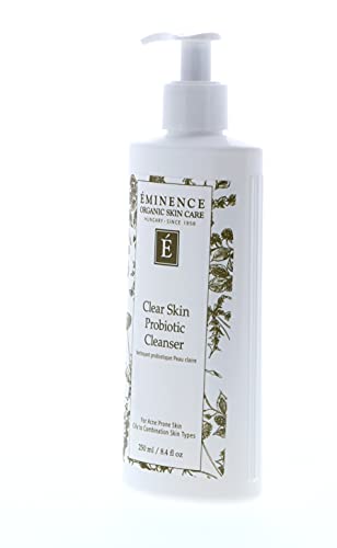 Eminence Clear Skin Probiotic Cleanser with Tea Tree & Cucumber – 8.4 fl oz, Pack of 1