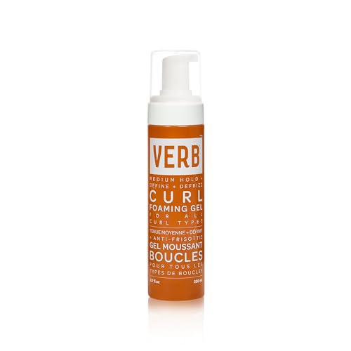 VERB Curl Foaming Gel - Frizz-Free, Crunch-Free Medium Hold - Citrus + Violet Scent