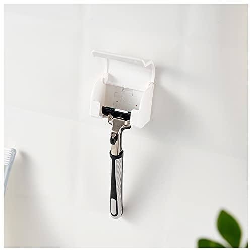 EIKS 2 Pack Razor Holders Shaver Hangers Wall Mount Self Adhesive for Bathroom Shower Tabletop