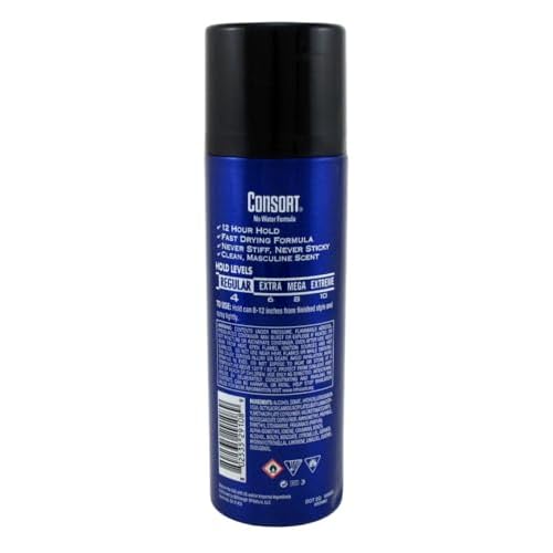 Consort Hair Spray 8.3 Ounce Regular Hold Aerosol (235ml) (6 Pack)