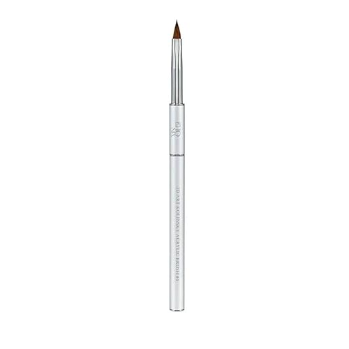 TONES Kolinsky Acrylic Nail Art Brush ? Pure Sable Hair, Crimped Silver Handle | Pro-Level Carving Tool with Ultra-Fine Precision Tip | Size: 4