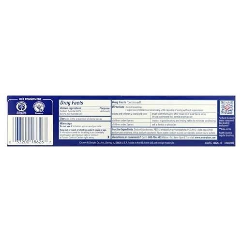 Arm & Hammer Advance White Extreme Whitening Toothpaste Pack of 6 - 6 Oz
