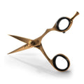 Right Handed Titanium Bronze Beard & Mustache Trimming Scissors - 5.5 Inches