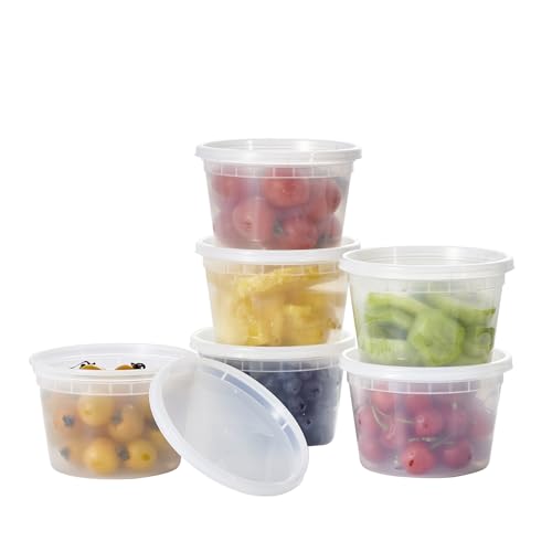16 oz. BPA-Free Plastic Food Storage Containers with Lids - 240 Pack