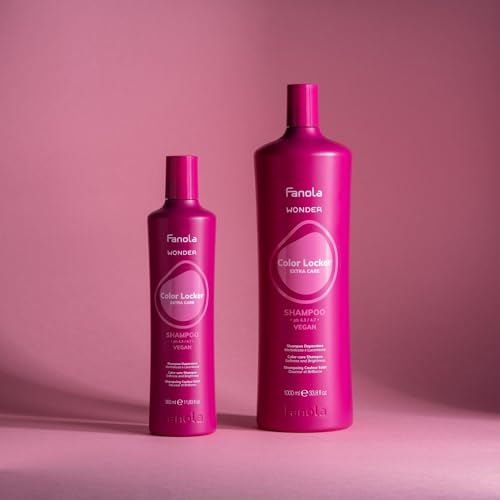 Fanola Moisturizing Shampoo for Color Treated Hair - Wonder Color Locker - Nourishing Hair Shampoo for Women & Men - Protect Brilliance & Add Soft Shine (33.8 Fl oz)