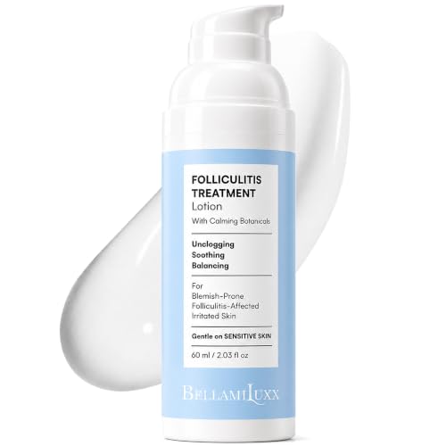 Folliculitis Treatment Lotion 1 Pack - Calming Body, Scalp & Face Care with Salicylic & Glycolic Acid