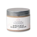 Glimmer Goddess Organic Lavender Night Cream Jar – Vegan, Anti-Aging Face Moisturizer, 2 oz