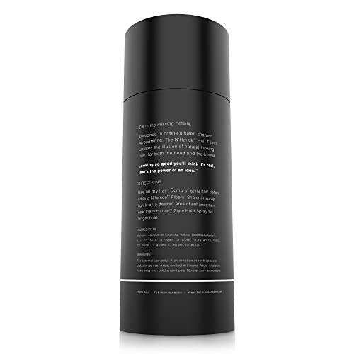 The Rich Barber Black Hair Building Fibers 3-Month Supply for Thicker Hair & Beard