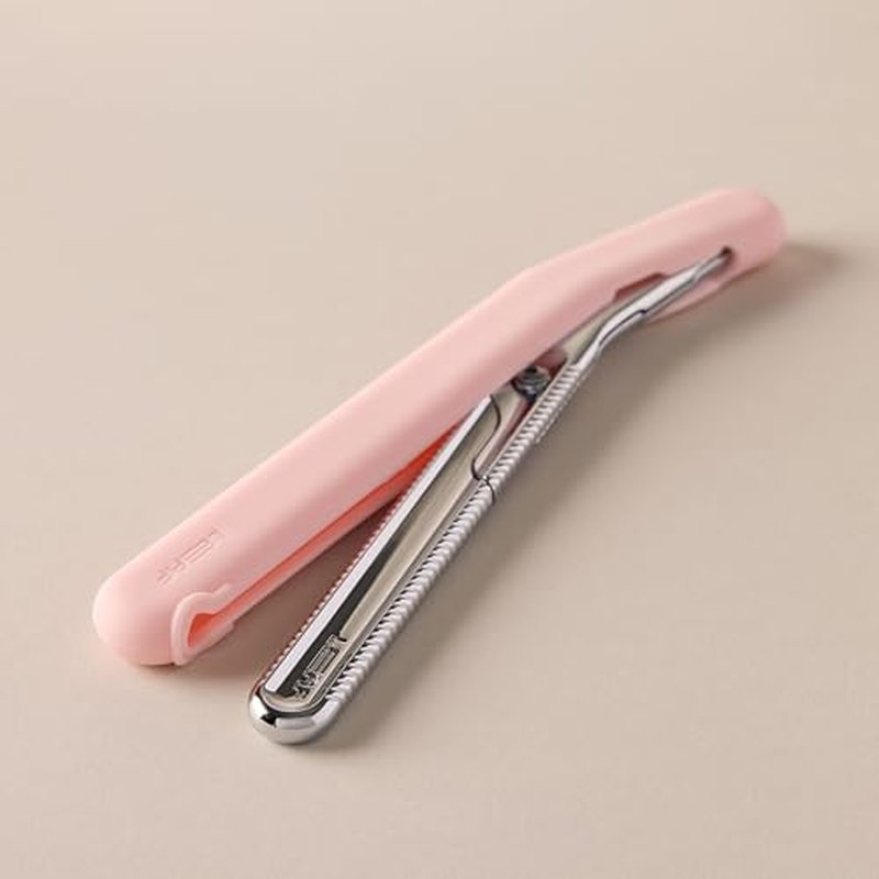 Leaf Shave | Leaf Dermaplaner Cover, Pink - Silicone Travel Case