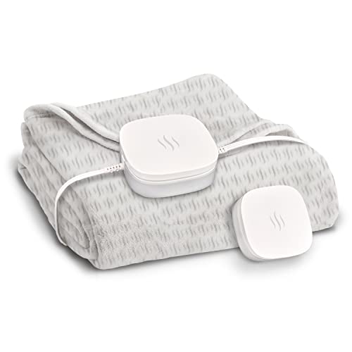 Wireless Heated Bed Foot Warmer with Remote Control - Queen 60" x 24" Microplush Flannel