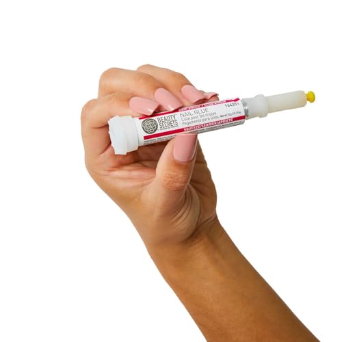 Beauty Secrets Drip & Clog Proof Nail Glue 2-Pack for Strong, Mess-Free Manicures