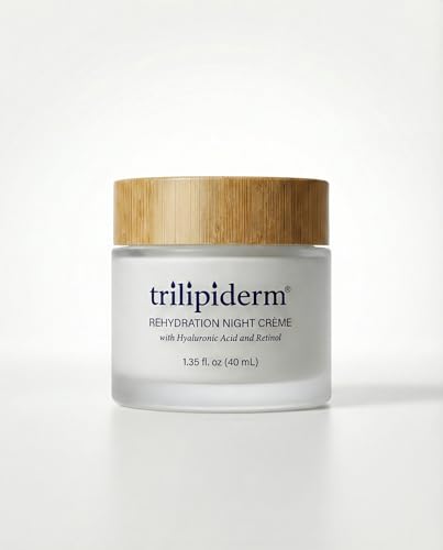 Trilipiderm Rehydration Night Crème with Hyaluronic Acid & Vitamins A C E, 1.35 oz
