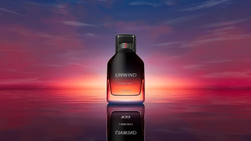 Unwind Eau de Parfum 3.4 Fl Oz - Relaxing Woody Floral Scent for Men