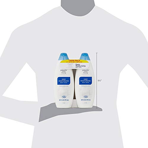 Equate Beauty Deep Moisturizing Body Wash Twin Pack, 24 fl oz, 2 count